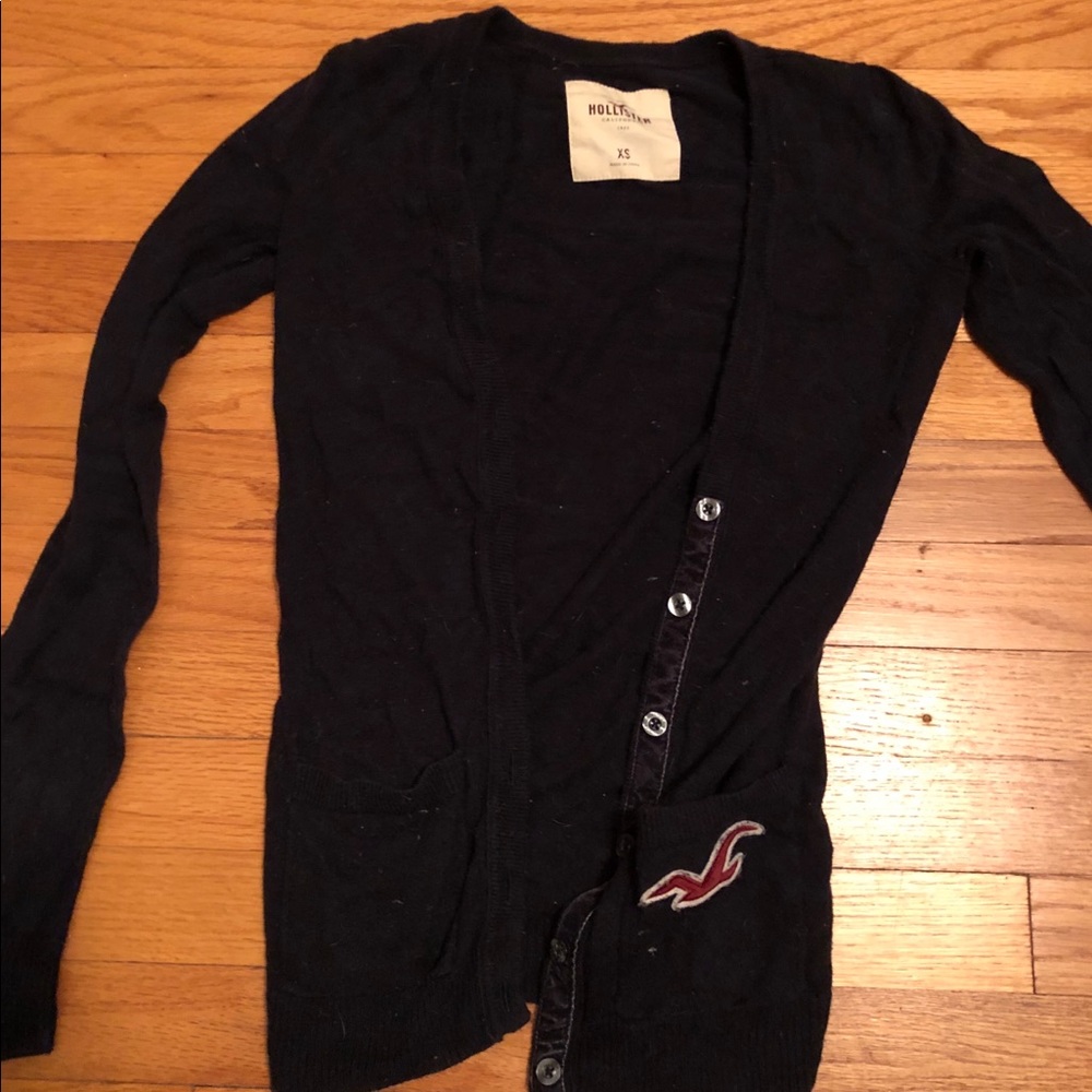 Navy blue Hollister cardigan